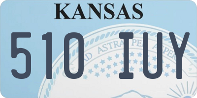 KS license plate 510IUY