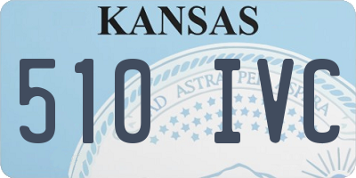 KS license plate 510IVC
