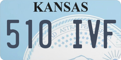 KS license plate 510IVF