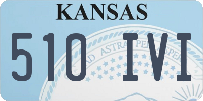 KS license plate 510IVI