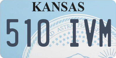 KS license plate 510IVM