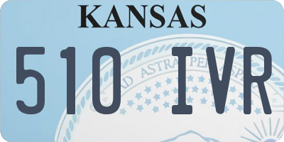 KS license plate 510IVR