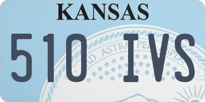 KS license plate 510IVS