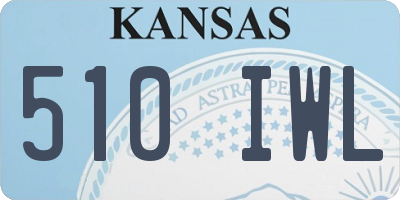 KS license plate 510IWL