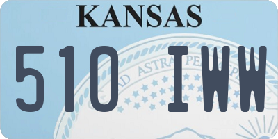 KS license plate 510IWW