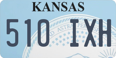 KS license plate 510IXH