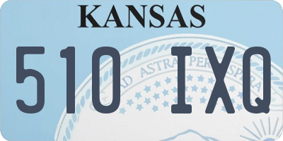 KS license plate 510IXQ