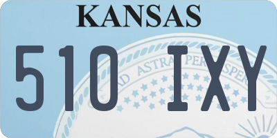 KS license plate 510IXY