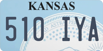 KS license plate 510IYA