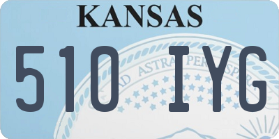 KS license plate 510IYG