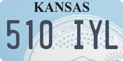 KS license plate 510IYL