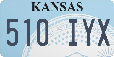 KS license plate 510IYX