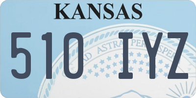 KS license plate 510IYZ