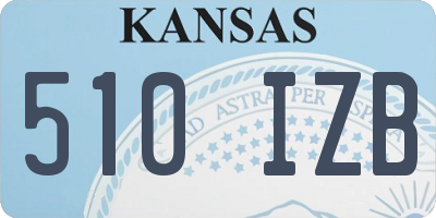 KS license plate 510IZB