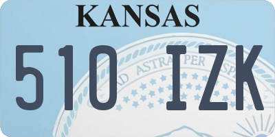 KS license plate 510IZK