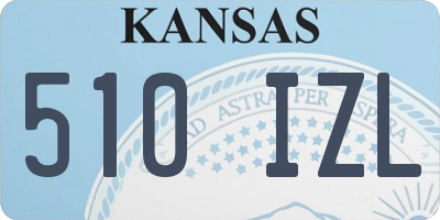KS license plate 510IZL