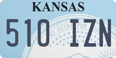 KS license plate 510IZN