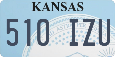 KS license plate 510IZU