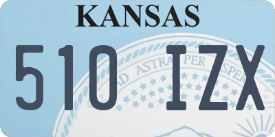 KS license plate 510IZX