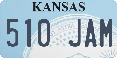KS license plate 510JAM
