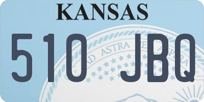 KS license plate 510JBQ