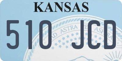 KS license plate 510JCD