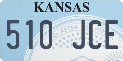 KS license plate 510JCE