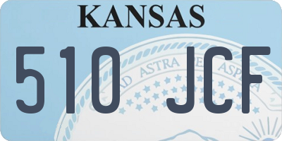 KS license plate 510JCF