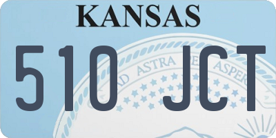 KS license plate 510JCT