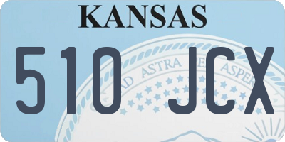 KS license plate 510JCX