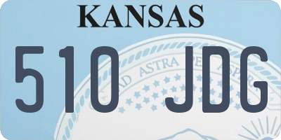 KS license plate 510JDG