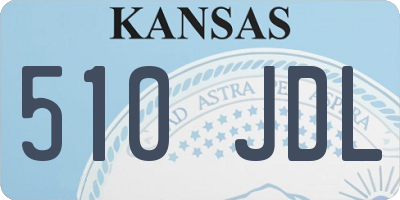 KS license plate 510JDL