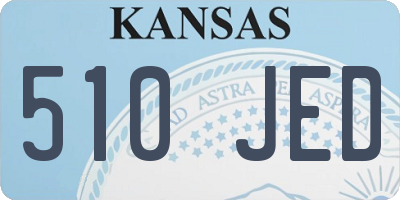 KS license plate 510JED