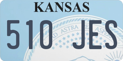 KS license plate 510JES