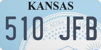 KS license plate 510JFB