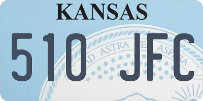 KS license plate 510JFC