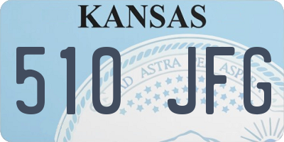 KS license plate 510JFG