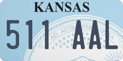 KS license plate 511AAL