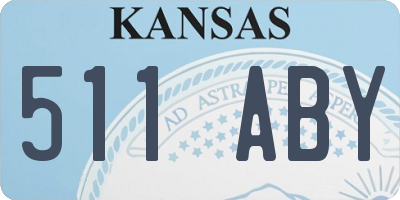 KS license plate 511ABY