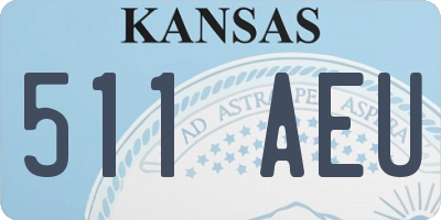 KS license plate 511AEU