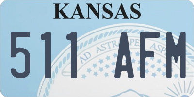 KS license plate 511AFM