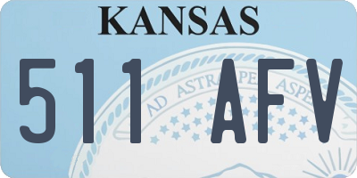 KS license plate 511AFV