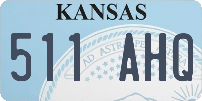 KS license plate 511AHQ