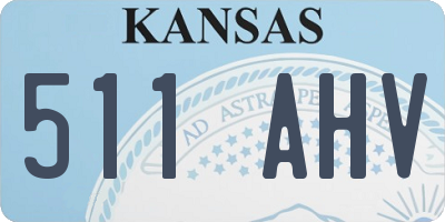 KS license plate 511AHV