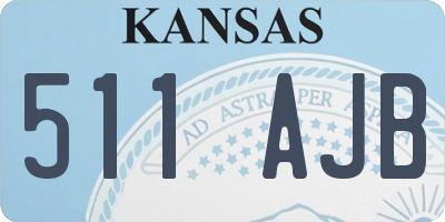 KS license plate 511AJB