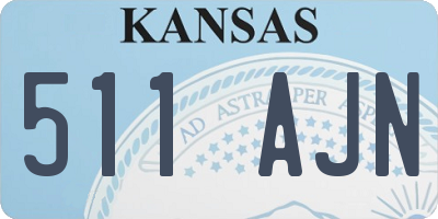 KS license plate 511AJN