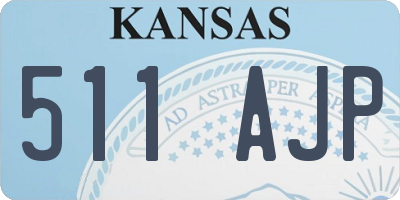 KS license plate 511AJP