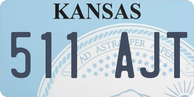 KS license plate 511AJT