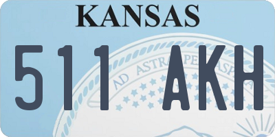 KS license plate 511AKH