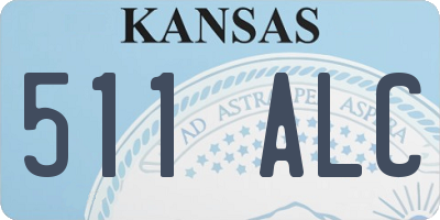KS license plate 511ALC